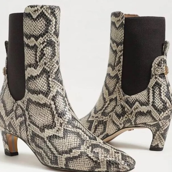 Sam Edelman Margo Snake PrintKitten Heel Bootie Size  8 - Picture 1 of 7